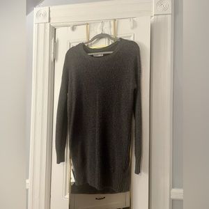 Knit long sleeve mini dress